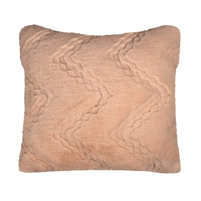 Linen & More Kussen Zig Zag Roze 45x45cm
