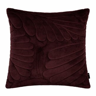 Linen & More Kussen Bladeren Bruin 45x45cm