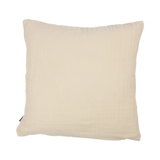 Linen & More Nova Kussen Mousseline crème 45x45cm