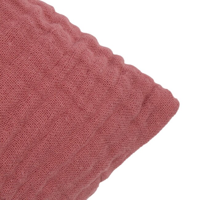 Linen & More Nova Kussen Mousseline mauve 45x45cm