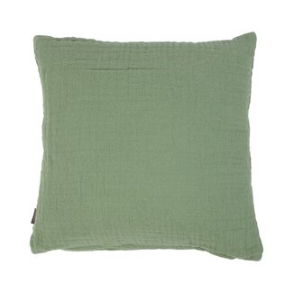 Linen & More Nova Kussen Mousseline olive 45x45cm
