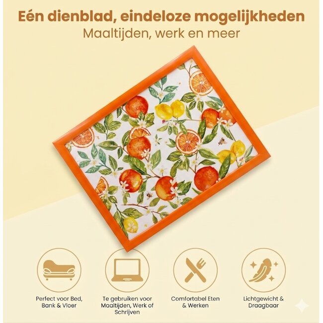 Lesser & Pavey Schootkussen Laptray – Citrus – 44 x 34 x 6 cm
