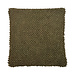Linen & More Jumbo dots olive green cushion 45x45 cm