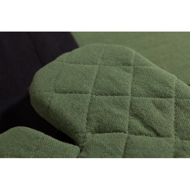 Linen & More Indi Ovenwant army groen 18x33cm