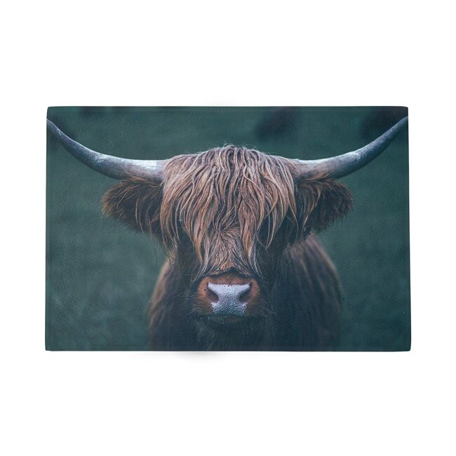 Mars & More Deurmat Schotse hooglander donker 75x50cm
