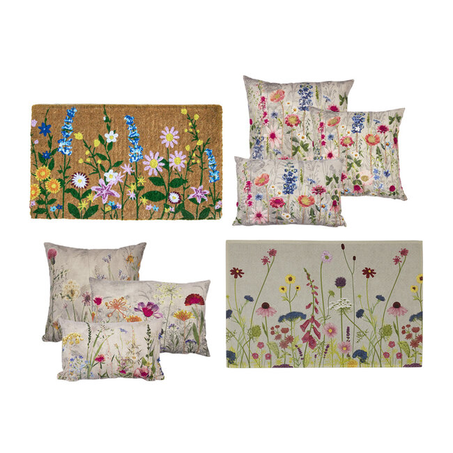 Mars & More deurmat wilde bloemen 75x50cm
