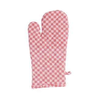 Linen & More Dutch Check Ovenwant rood 18x33cm