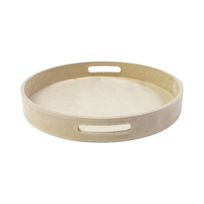 Mars & More Dienbladen rond fluweel champagne dia 30, 38, 45 cm (set of 3)