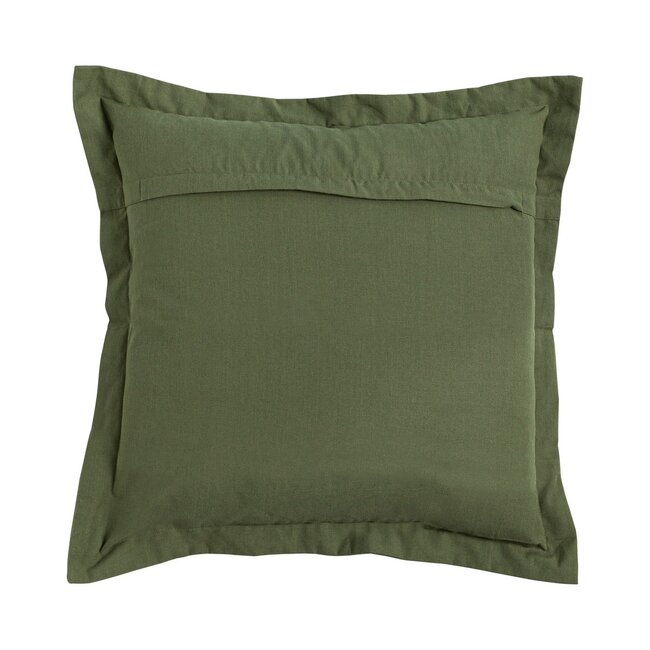 Linen & More Tygo army green cushion 60 x 60 cm