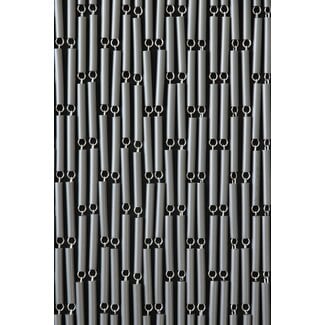 Sun Arts Vliegengordijn Verspringend zilver 100x232 cm