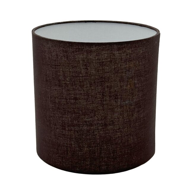 Dream-Living Cylinder Lampenkap – Bruin – Katoen-Linnenmix – Ø20 x H20 cm