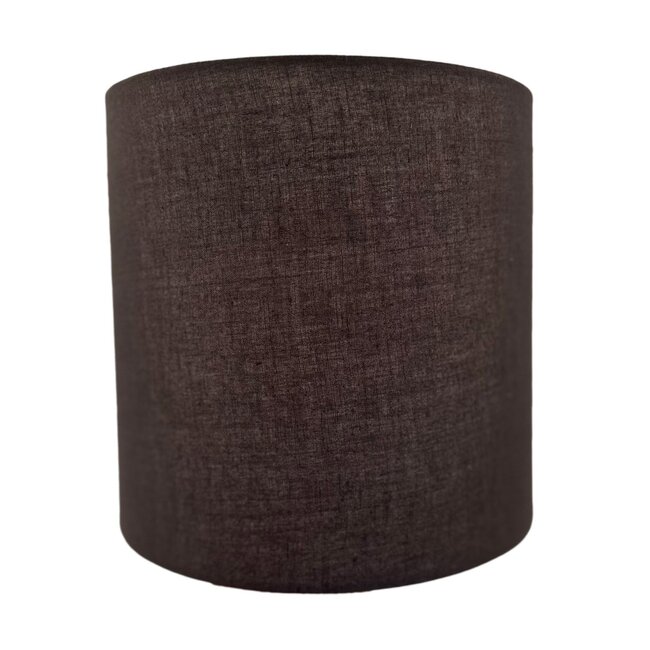 Dream-Living Cylinder Lampenkap – Bruin – Katoen-Linnenmix – Ø20 x H20 cm
