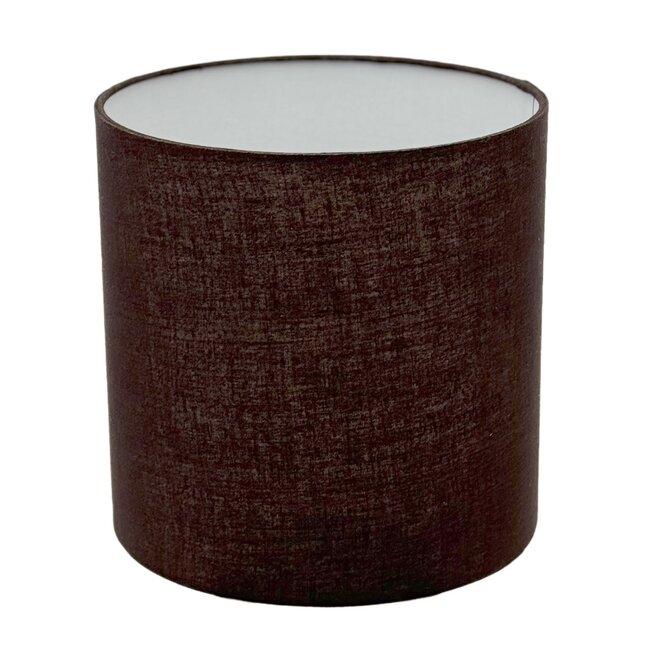 Dream-Living Cylinder Lampenkap – Bruin – Katoen-Linnenmix – Ø20 x H20 cm