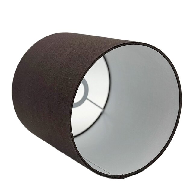 Dream-Living Cylinder Lampenkap – Bruin – Katoen-Linnenmix – Ø20 x H20 cm