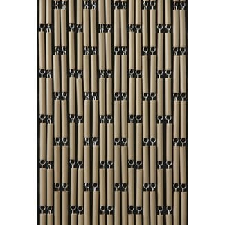 Sun Arts Vliegengordijn Verspringend taupe 90x210 cm