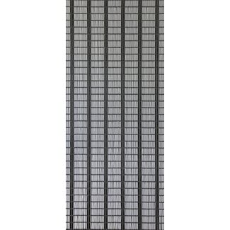 Sun Arts Vliegengordijn banen wit - zilver - zwart 100x232 cm