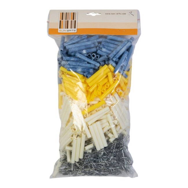 Sun Arts Uitbreidingsset 400 haken+hulzen Crème -geel - blauwvlam