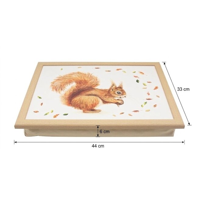 Lesser & Pavey Schootkussen laptray eekhoorn  44 x 33 x 6.5 cm
