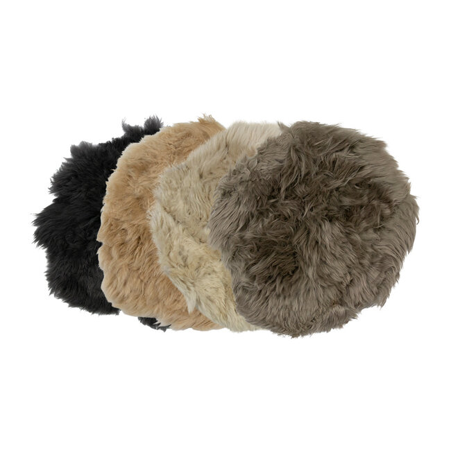 Mars & More Stoelvachtje nieuw zeeland schaap rond taupe 40cm