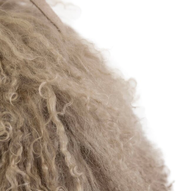 Mars & More deurstopper schaap krulhaar beige 40x40cm