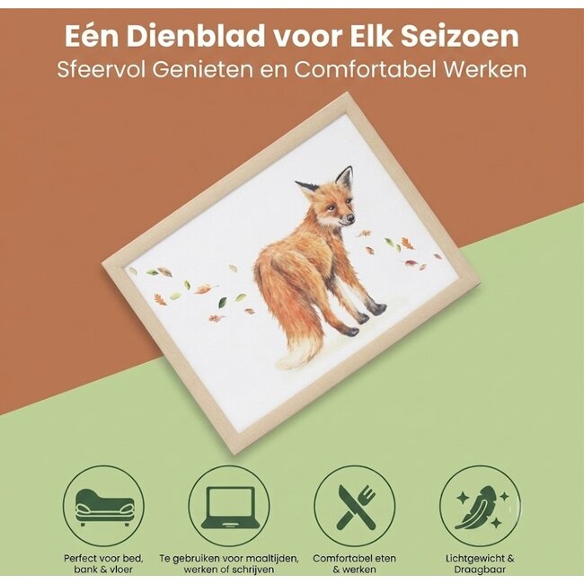 Lesser & Pavey Schootkussen laptray – vos  – 44 x 33 x 6,5 cm