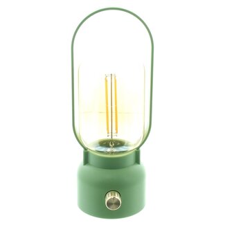 Dream-Living USB Oplaadbare LED Lantaarn  IP44 Groen – Dimbaar – Ø 8 x 22 cm