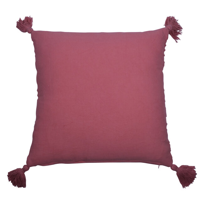 Linen & More Chloe kussen roze 45x45cm