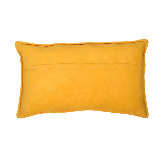 Linen & More Bobbi kussen geel 30x50cm