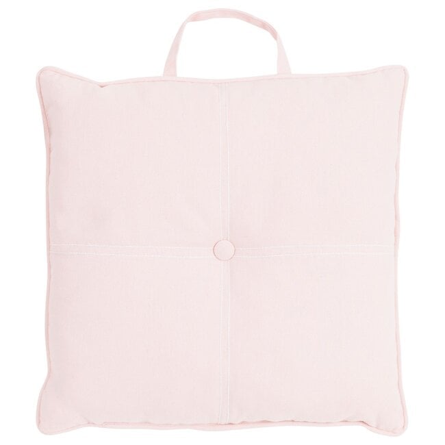 Linen & More Jilly With Handle stoelkussen roze 40x40cm+5cm