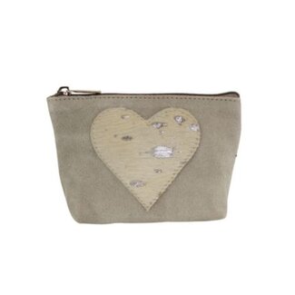 Mars & More make up tas hart beige 15cm Mars & More make up tas hart beige 15cm