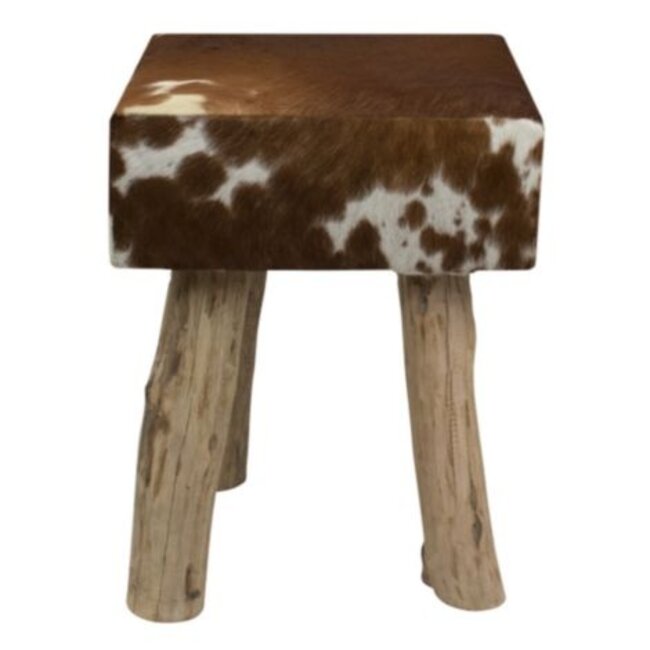 Mars & More kruk koe bruin wit vierkant 45cm