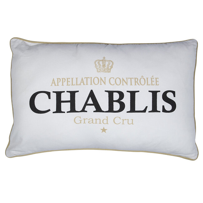 Mars & More kussen wijn chablis wit 40x60cm