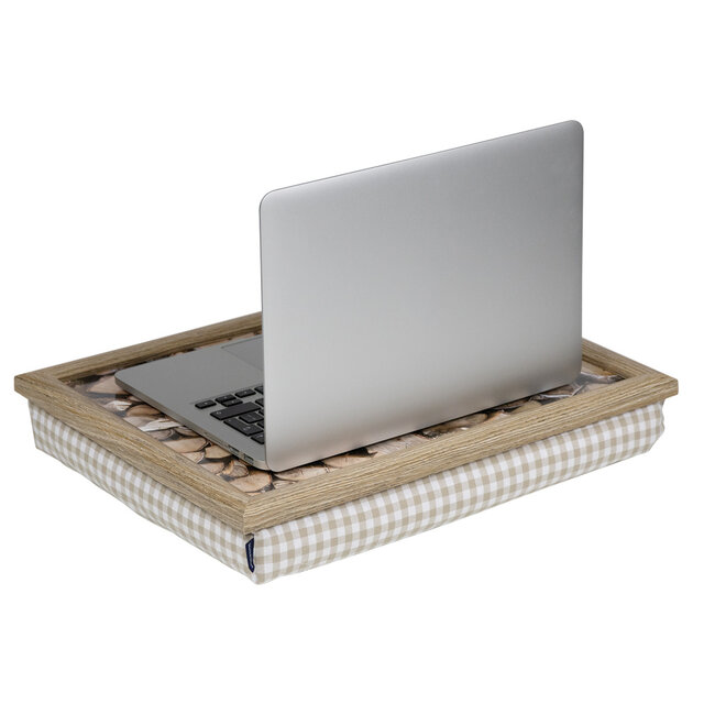 Mars & More schootkussen laptray haard hout 43x33cm