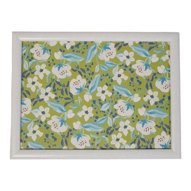 Mars & More Schootkussen – Laptray – Dienblad met kussen - Laptoptafel - Schoottafel - Marie bloemen 43cm