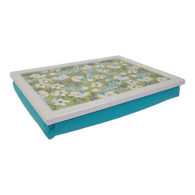 Mars & More Schootkussen – Laptray – Dienblad met kussen - Laptoptafel - Schoottafel - Marie bloemen 43cm