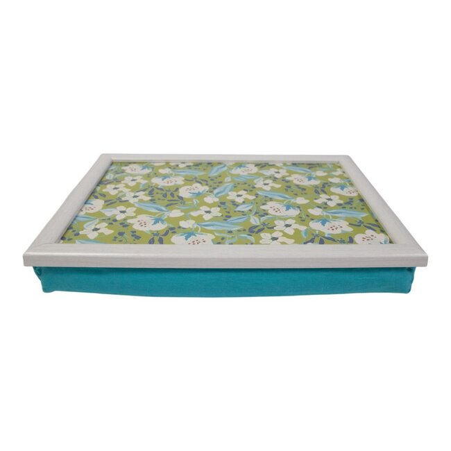 Mars & More Schootkussen – Laptray – Dienblad met kussen - Laptoptafel - Schoottafel - Marie bloemen 43cm