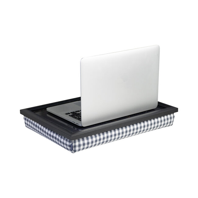 Mars & More Schootkussen – Laptray – Dienblad met kussen - Laptoptafel - Schoottafel - zwart ezelin met veulen 43x33cm