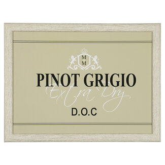 Mars & More Schootkussen – Laptray – Dienblad met kussen - Laptoptafel - Schoottafel - wijn Pinot Grigio beige 43x33cm