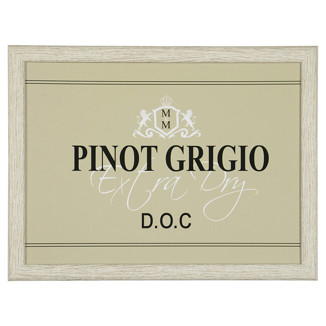 Mars & More Schootkussen – Laptray – Dienblad met kussen - Laptoptafel - Schoottafel - wijn Pinot Grigio beige 43x33cm