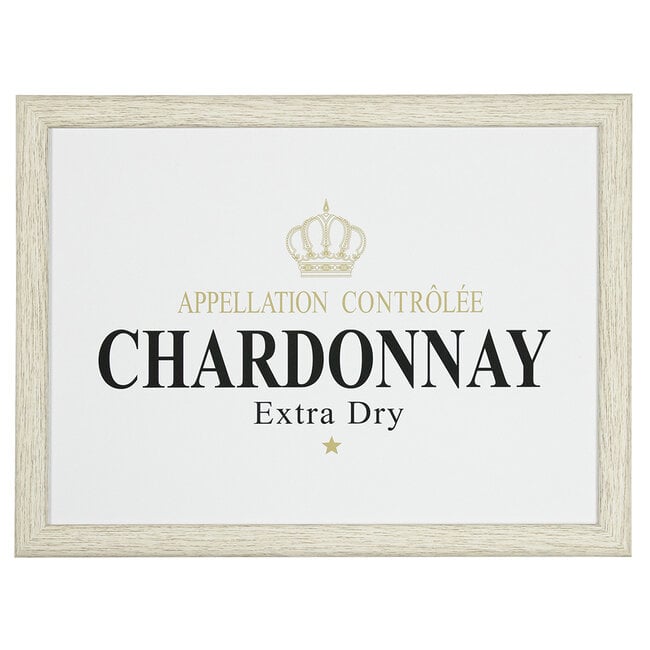Mars & More Schootkussen – Laptray – Dienblad met kussen - Laptoptafel - Schoottafel - wijn Chardonnay wit l 43x33cm