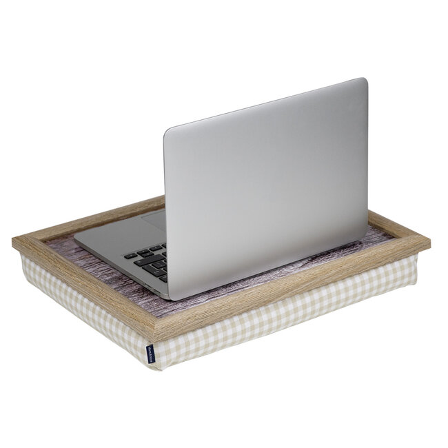 Mars & More Schootkussen – Laptray – Dienblad met kussen - Laptoptafel - Schoottafel -twijgen hart - 43 x 33