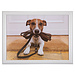 Mars & More Schootkussen – Laptray – Dienblad met kussen - Laptoptafel - Schoottafel - Jack Russell met riem