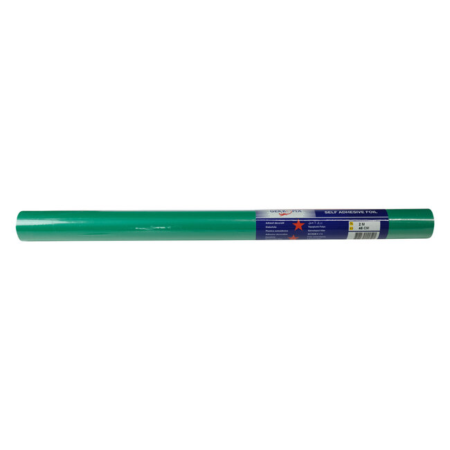 2Lif Glossy plain Zelfklevende Folie Mini rol groen mat 45cmx2mtr