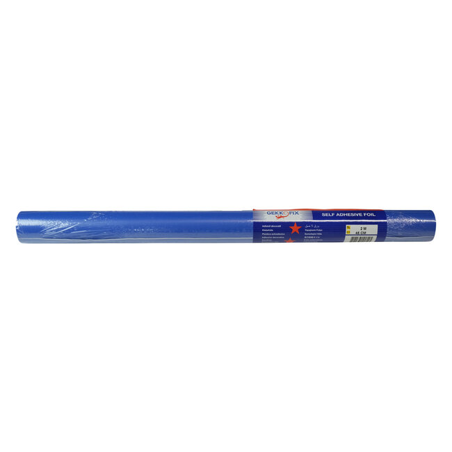2Lif Glossy plain Zelfklevende Folie Mini rol blauw mat 45cmx2mtr