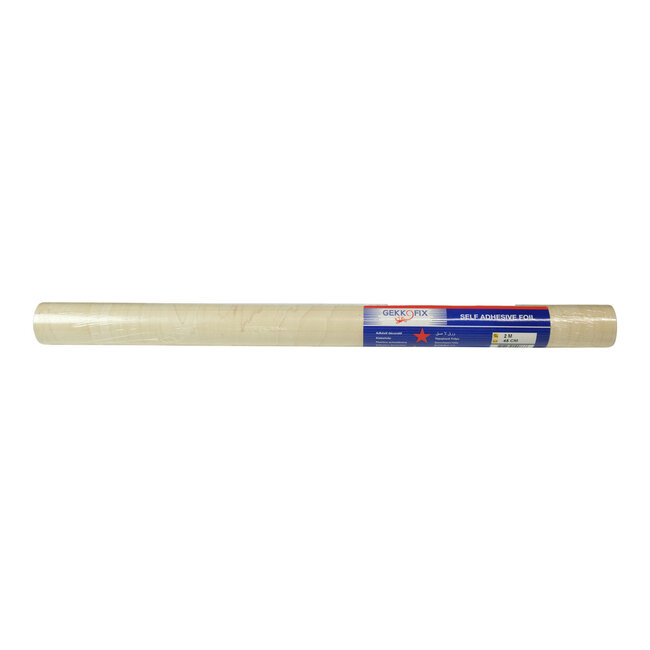 2Lif Beech wood Zelfklevende Folie Mini rol zand 45cmx2mtr