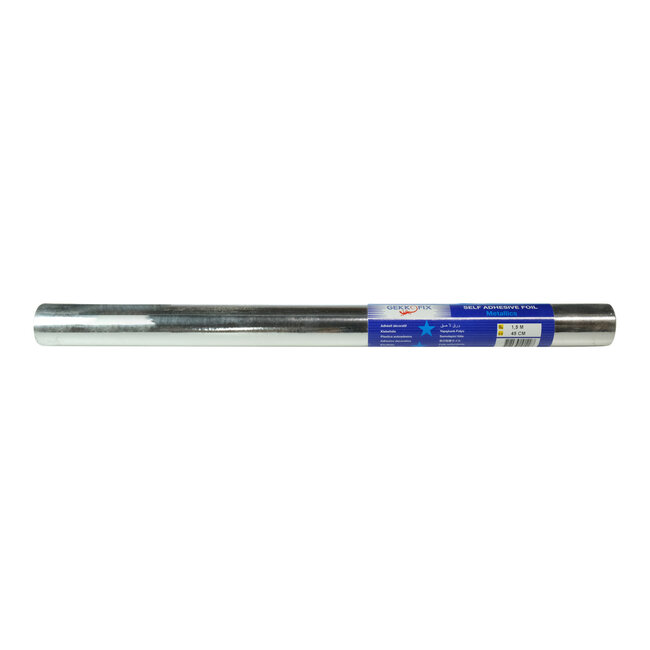 2Lif Metallic Zelfklevende Folie Mini rol zilver 45cmx1,5mtr
