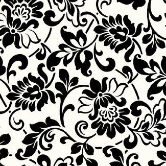 2Lif Heritage Zelfklevende Folie Mini rol zwart/wit 45cmx2mtr