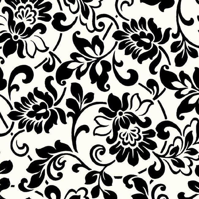 2Lif Heritage Zelfklevende Folie Mini rol zwart/wit 45cmx2mtr