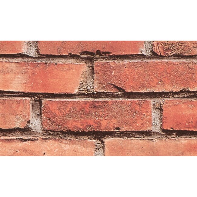 2Lif Brick Zelfklevende Folie Mini rol rood 90cmx2mtr