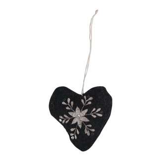 Linen & More Heart Hope Small Hangende Decoratie donker grijs